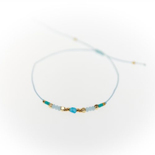 Designsouvenir Armband "Loveable Beads" blau