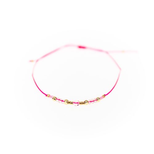 Designsouvenir Armband "Loveable Beads" rosa