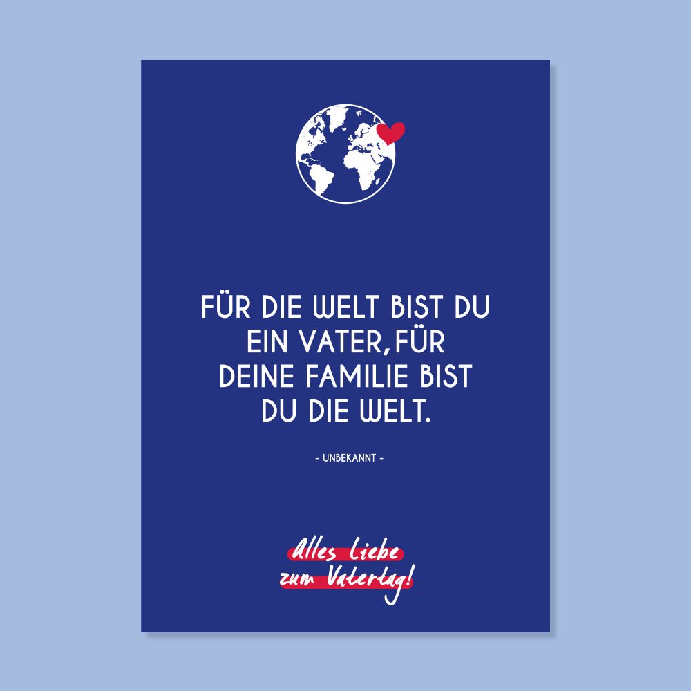 Designsouvenir Vatertagskarte